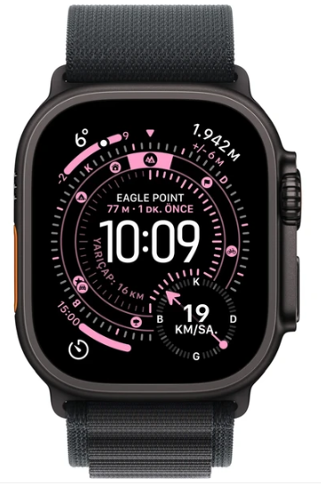 APPLE MF1D4TU/A Watch Ultra 3 GPS + Cellular 49mm Siyah Titanyum Kasa VİTRİN