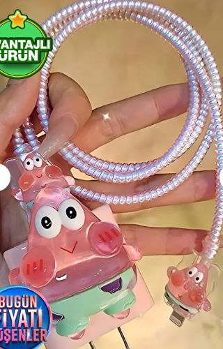 Iphone 18w 20w 25w Patrick Yildiz Sarj Aleti Koruyucu Sarj Kablosu Orme Aparatli Koruyucu Toparlama P - %20 İndirim