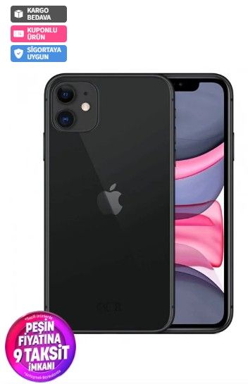 Yenilenmis Iphone 12 64 Gb Siyah Cep Telefonu 12 Ay Garantili B Kalite P - %17 İndirim
