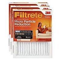 3-Pack 3M Filtrete Allergen Defense HVAC Furnace Filters (800 MPR)