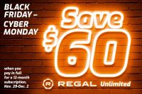 12-Month Regal Unlimited Movie Subscription Pass