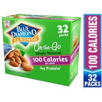 32-Count Blue Diamond Whole Natural Raw Almond 100 Calorie Packs