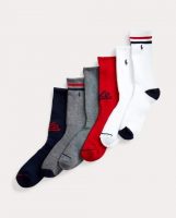 6-Pair Polo Ralph Lauren Men's Socks (Crew