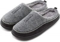 Men's Cozy Fuzzy Wool Fleece Memory Foam Slippers Slip On Clog House Shoes $6.79 + FS