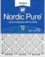 6-Pack Nordic Pure 20x25x1 MERV 12 Pleated AC Furnace Air Filters