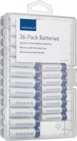 Insignia Alkaline Batteries: 24-Count AA + 12-Count AAA w/ Case