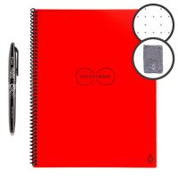 8.5" x 11" Rocketbook Smart Reusable Notebook w/ Pilot Frixion Pen (Atomic Red)