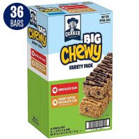 36-Count 1.48oz Quaker Big Chewy Granola Bars (Variety Pack)