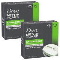 20-Count 4oz Dove Men+Care Body and Face Bars (Extra Fresh)