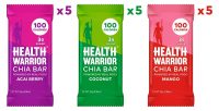 15-Count Health Warrior Chia Bars (Tropical Variety Pack)