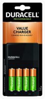 4-Count Duracell AA NiMH Batteries w/ Ion Speed 1000 NiMH Charger