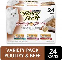24-Ct Purina Fancy Feast Gravy Wet Cat Food (Poultry & Beef Variety Pack)