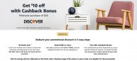 YMVV Discover Credit Card - Spend $50 or more Get $10 off