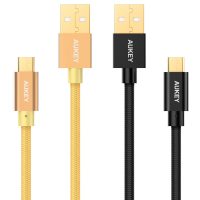 2-Pack Aukey 3.3 ft. Micro USB Nylon Braided Cables