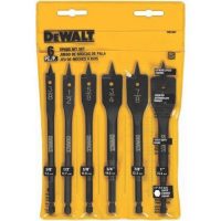 6-Piece DeWALT DW1587 Spade Drill Bit Set