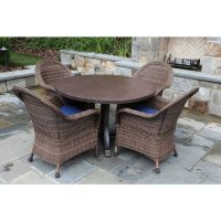 Woodington 5-Piece Wicker Outdoor Dining Set