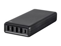 Monoprice Obsidian Speed Plus 5-Port USB Charger (87W Type-C + 24W Type-A)