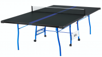 JOOLA Envoy 15mm Indoor Table Tennis Table with Ping Pong Net and Post Set