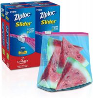 104-Count Ziploc Gallon Slider Stand-and-Fill Storage Bags