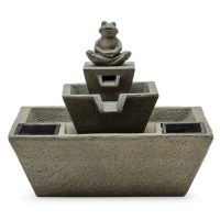 Belham Living Paradise Zen Frog Solar Outdoor Fountain