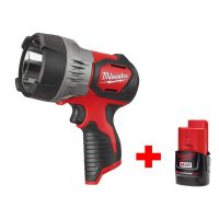 Milwaukee M12 12V Li-ion 750 Lumen Trueview LED Spotlight + M12 2.0Ah Battery