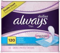 Amazon: 120-Count Always Thin Dailies Liners $5.28 + Free Shipping