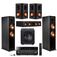 Klipsch: 2x RP-8000F + RP-404C + 2x RP-502S + Rel HT/1508 Sub + Yamaha RX-A2080