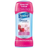 2-Pack 2.6oz Suave Antiperspirant Deodorant (Wild Cherry Blossom)