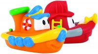 2-Pack Nuby Tub Tugs Floating Boat Bath Toys