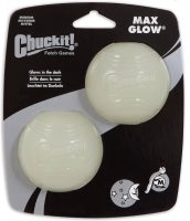2-Pack of Chuckit! Max Glow Ball Dog Toy (Medium)