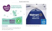 2-Pack 800-Count Parent's Choice Fragrance Free Baby Wipes + $10 Walmart eGift Card