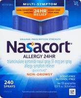 2-Pack 0.57oz Nasacort Multi-Sympton 24Hr Nasal Allergy Relief (240-Sprays)