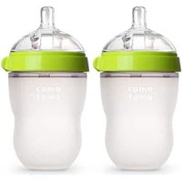 Comotomo Silicone Baby Bottles: 2-Pack 8-Ounce