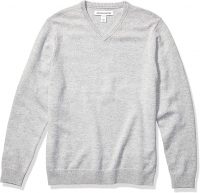 Amazon Essentials Men's Midweight V-Neck Cotton Sweater (Various Colors)