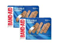 100-Count Band-Aid Flexible Fabric Adhesive Bandages (Assorted Sizes)