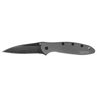 Kershaw Leek 3" Gray Pocket Knife w/ Black Blade