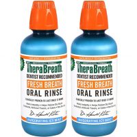 2-Pack 16oz TheraBreath Fresh Breath Oral Rinse (Icy Mint)