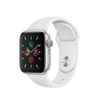 Apple Watch Series 5 GPS Smartwatch (White 40mm Aluminum Case)