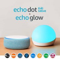 Amazon Echo Dot Kids Edition + Amazon Echo Glow