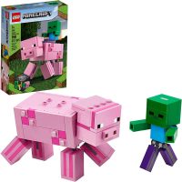 LEGO Minecraft Pig BigFig and Baby Zombie Character Set (21157)