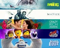 Digital 4K: The LEGO Movie 2 Smallfoot Crazy Rich Asians The Meg or The Matrix