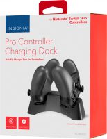 Insignia Charging Station Dock for Nintendo Switch Pro Controllers (Black)
