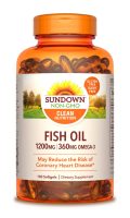 2-Pack of 100-Count Sundown Fish Oil 1200mg Softgels