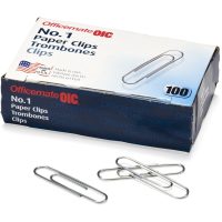 1000-Count Officemate No.1 Smooth Paper Clips
