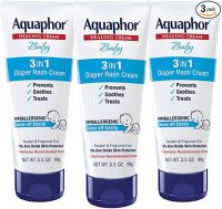 3-Count 3.5oz. Aquaphor 3-in-1 Baby Diaper Rash Cream