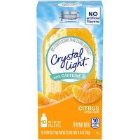 10-Pack Crystal Light Citrus Energy Drink Mix with Caffeine