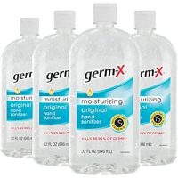 Germ-X Hand Sanitizer 32 ounce original (Pack of 4) back at Amazon $17.99 with Prime