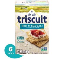 6-Pack 8.5oz. Triscuit Hint of Sea Salt Whole Grain Wheat Crackers