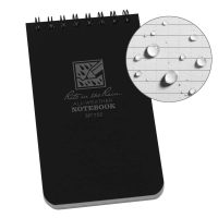 Rite in the Rain 3" x 5" Weatherproof Top-Spiral Notebook (Black)