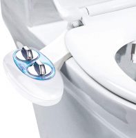 Dalmo Non-Electric Bidet Toilet Attachment w/ Self-Cleaning Nozzles